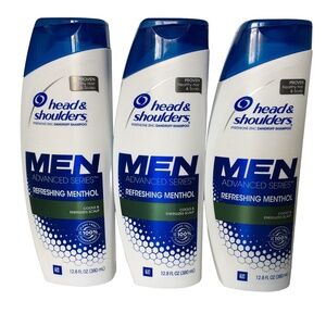 (3) Head & Shoulders Refreshing Menthol Men Advanced Series 12.8 oz EXP 2022